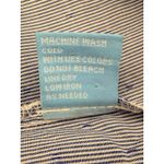 J. McLaughlin  Blue White Striped Swiss Dot Split V Neck Popover Blouse Sz M EUC!! Photo 4