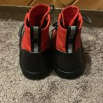 Hunter for target bright red black dipped high top unisex shoes Size 7 Photo 3