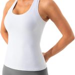 Women's Studio Essential Workout Tank Top Racerback Sleeveless Yoga Running Shirts Photo 4