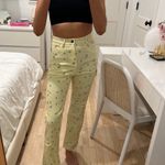 Princess Polly Yellow Floral Jeans Photo 0