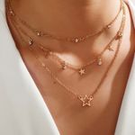 Boutique Star Chain Layered Necklace  Photo 0