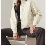 Athleta NWOT  Sateen Bomber Jacket Size L Photo 12