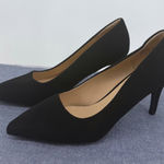 Dream Paris Dream Pairs Kucci Classic Black Faux Suede Pointed Toe Stiletto Heels Women's 8 Photo 0