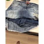 Faded Glory Vintage ‎ Jeans Denim Skort Women's Size 4  Embroidered Studs Paisley Photo 3