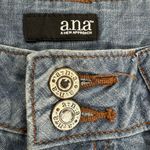 a.n.a  Bermuda Skimmer Cargo Shorts Womens 8 Drawstring Hem‎ Cotton Blue Denim Photo 7