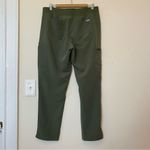 FIGS Yola Skinny Fit Straight Leg 11-Pocket Scrub Pants Moss Green/Orange Large Photo 10