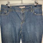 Chico's  Straight Leg Jeans Medium Blue Denim 1.5 (10) 28.5” inseam Photo 2