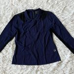 FORAY GOLF Women’s CHECKMATE long sleeve POLO Navy/Black size Large Blue Photo 0