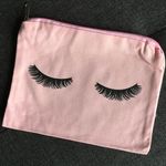Eyelashes Makeup Bag, Travel Pouch, Pink, Black Pink Photo 4