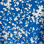 Draper James Sleeveless Floral Ruffle Bottom Dress Blue White Size Small / Med Photo 4