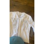 Desigual  Womens Medium White Button Up Funky Embroidery Chula Life Photo 7