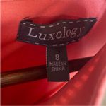 Luxology NWT Coral Sleeveless Embroidered Shift Mini Dress Size 8 Photo 3