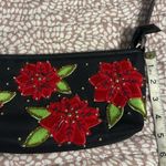 Just B Black Floral Embroidered purse Photo 1