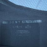DKNY Sport Black Double-Layer One-Shoulder Mesh-Combo Bralette Photo 10