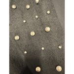 Paige  Womens Studded Wool Blend Jacket Black Collared XS Photo 4