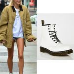 Dr. Martens White Combat Boots Photo 1