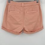 Anthropologie by  Chino Relaxed Fit‎ Shorts Coral Orange Cuffed Women’s Size 26 Photo 5