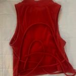 Vestique Red  Open Back Tank Top Photo 2
