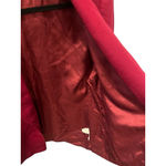 Pendleton Miss Vintage 100% Virgin Wool Made In USA Burgundy Blazer Size 12 Photo 3