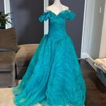 Women’s Fairy Tale Prom Party Dress with Corset Back Size 4 NWT Green Photo 0