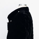 Talbots  Quilted Velvet Jacket Petite Black Photo 8