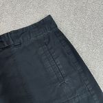 Loft Ann Taylor  Cotton Twill Chino Shorts Black 4 Drawstring Photo 2