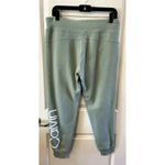 Calvin Klein Women Logo Fleece Lined Jogger Sweatpants Size Medium Sage NWOT Photo 1