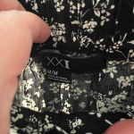 Forever 21 floral flowy skirt black and white size m Photo 4