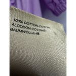 Anthropologie  Lilac Embroidered Puff Sleeve Blouse Cotton Eyelet Lace Top XS Photo 4