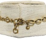 J.Crew Statement Flower Necklace Blue Yellow Crystal Beaded Choker 17” Photo 3