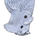 Free People  Purple Open Weave Cropped Snowdrift Pullover Top Sweater size XS Photo 6