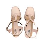 Gianni Bini Patent Platform Mary Janes Nude Pink Size 8 Photo 3