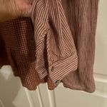 LOGO By Lori Goldstein LOGO Lori Goldstein small Shell Button Tunic Top‎ Red Plaid Long Sleeve Womens Photo 3