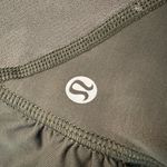 Lululemon  Olive Green Cropped Leggings Side Zip Pockets Size 8 Photo 3