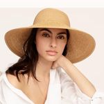 J.Crew NWOT Textured Summer Straw Hat Black One Size $69.50 Photo 7