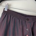 Vtg Y2K Holographic Trouser Pants High Rise Pull On Straight Wide Leg Sz Small Purple Photo 6