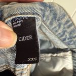 Cider  Womens Jeans Sz‎ XXS High Waist Wide Leg Ripped Raw Hem NEW Photo 4