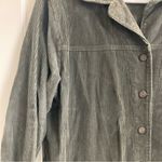 Dress Barn Vintage Corduroy Shacket L Green Button Up Photo 1