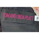 Vintage 90s Tom & Linda Platt Silky Sheath Dress Sleeveless Scoopneck Womens 16 Black Photo 6