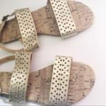Gap Women's Gold Cut Out Design Loe heel Ankle Strap Sandals Size 8 Photo 2