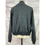 Rory Beca Forever 21 Open Front Lace Cardigan Women L Lined Black Long Sleeve Size L Photo 2