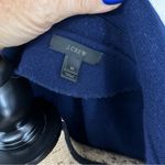 J.Crew 100% Merino Wool Sophie Cropped Blazer Sweater Open Front Navy Size 2 Photo 1