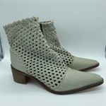 Free People  White Gray In The Loop Woven Ankle Boots Women's size 41 / 10.5 Photo 1