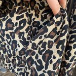 Vintage 90’s Silk Leopard/ Cheetah Lightweight Quilted Jacket Medium Tan Photo 3