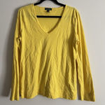 Ralph Lauren Y2K VTG 2000s Lauren Jeans Co Bright Neon Yellow Shirt LARGE Photo 0