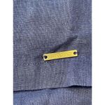 Ellen Tracy  Linen Dress Tunic Gold Accents Roll Tab Sleeves‎ Lagenlook Charcoal Photo 4