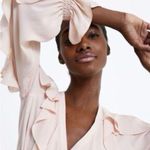 ZARA  light pale pink ruffle flowy blouse Photo 1