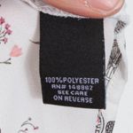 Torrid Womens Abbey Bicycle Georgette Button Back Blouse Size 0 Large White Photo 3