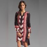 Free People Long Sleeve Dress boho 70s hippie size L EUC Photo 1