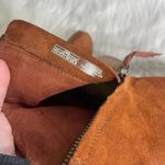 Shoes Toms Lunata Fringe Ankle Booties Cognac Suede Size 7.5 Photo 4